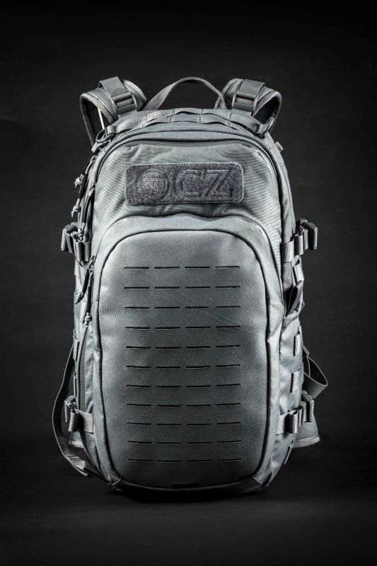 grey tactical backpack